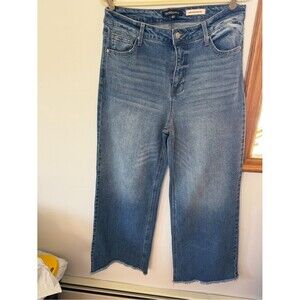BCBGeneration Medium Blue high raise Wide-Leg Jeans size 13/31